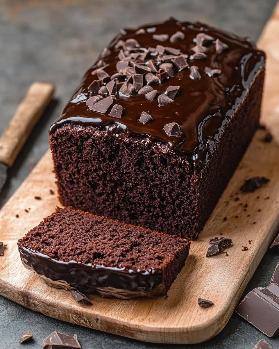 Black Cocoa Loaf Cake
