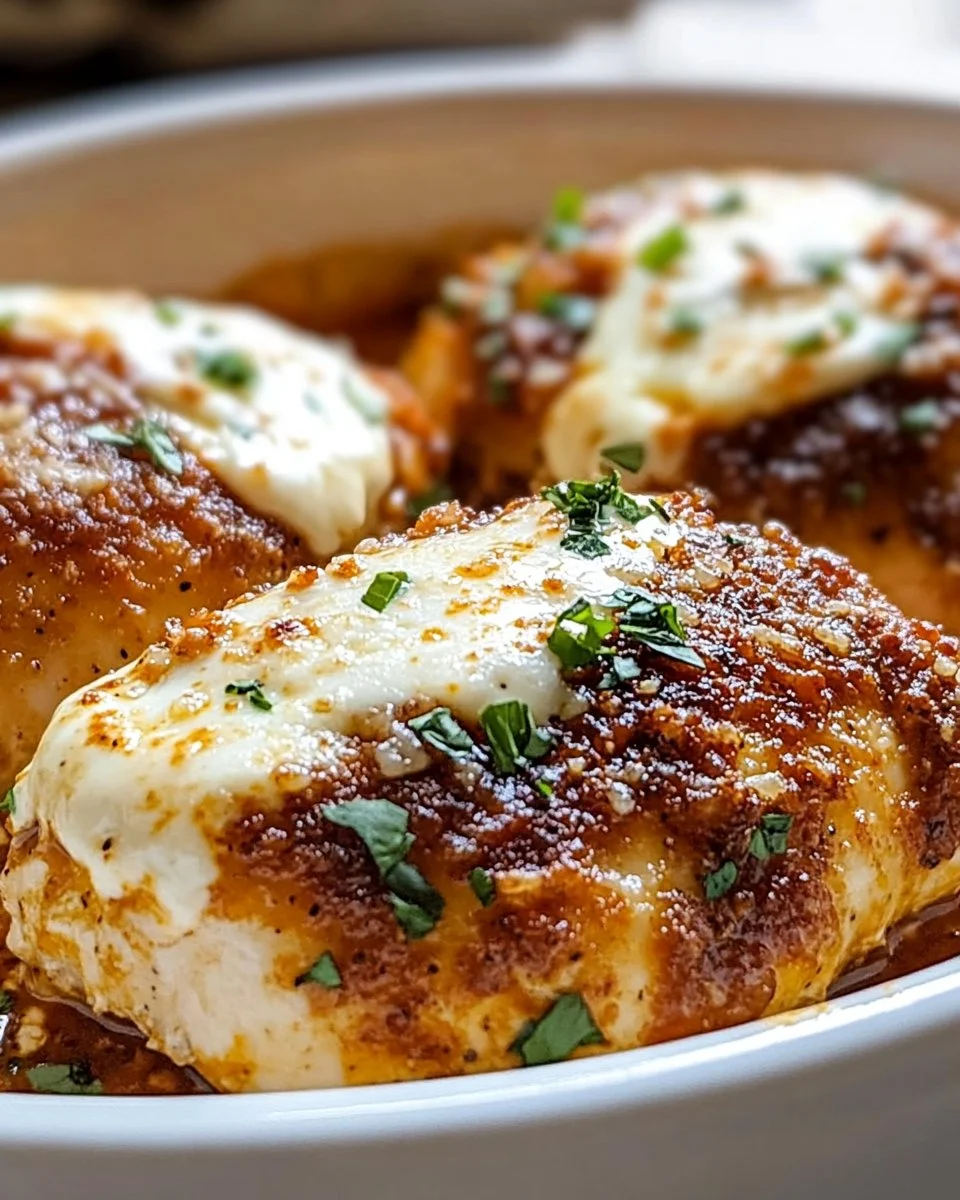 Chicken Parmesan Stuffed with Cream Cheese