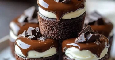 Delicious Chocolate Royale Mini Cakes ready to be served