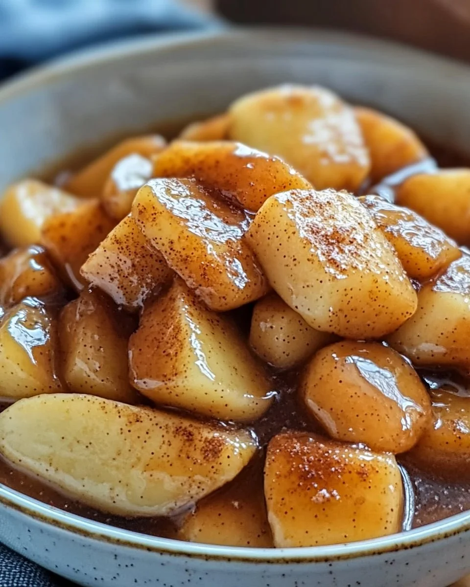 Easy Slow Cooker Cracker Barrel Fried Apples