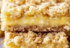 Delicious Lemon Crumb Bars with a buttery crumb topping and tangy lemon filling
