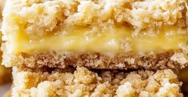 Delicious Lemon Crumb Bars with a buttery crumb topping and tangy lemon filling