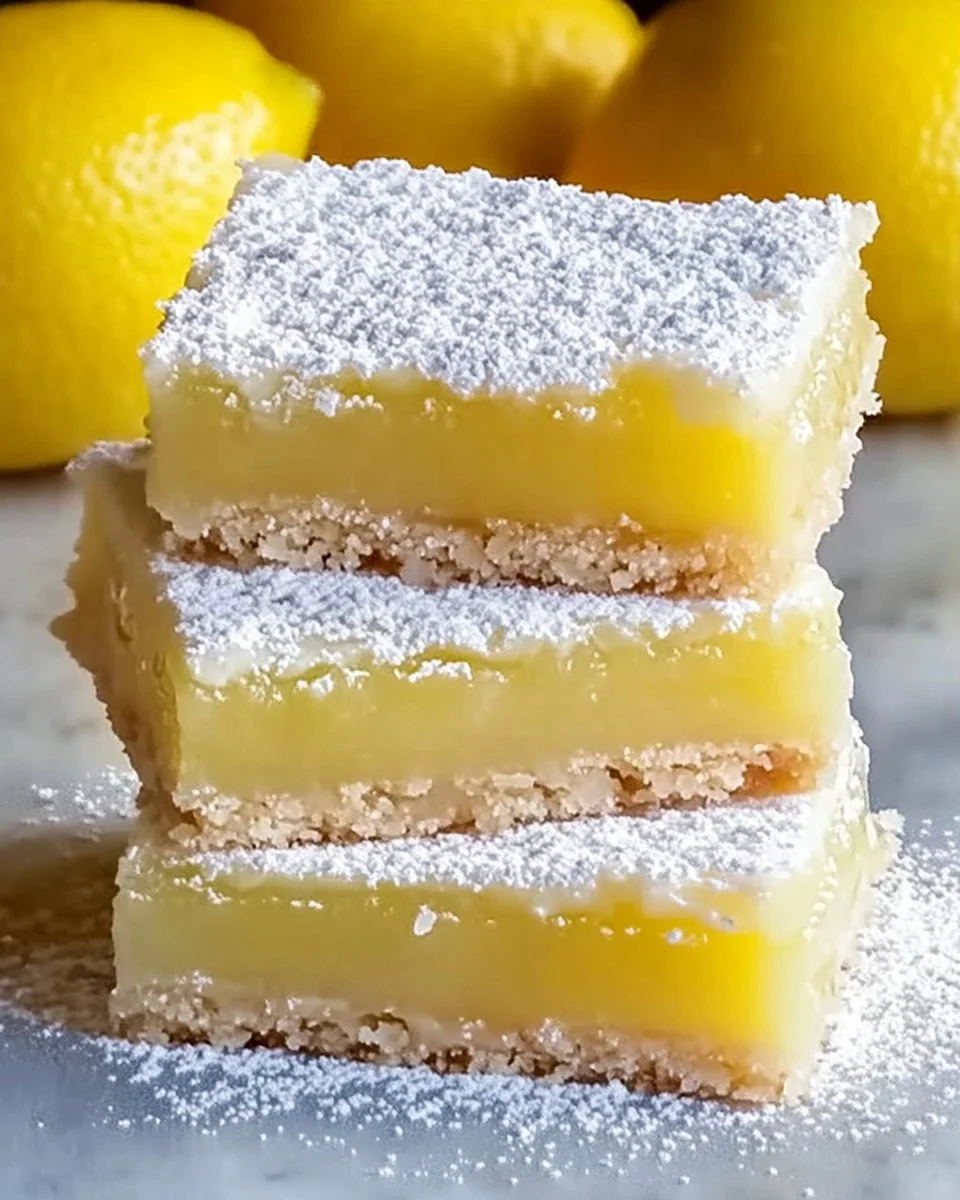 Delicious limoncello bars served on a plate, garnished with lemon zest.