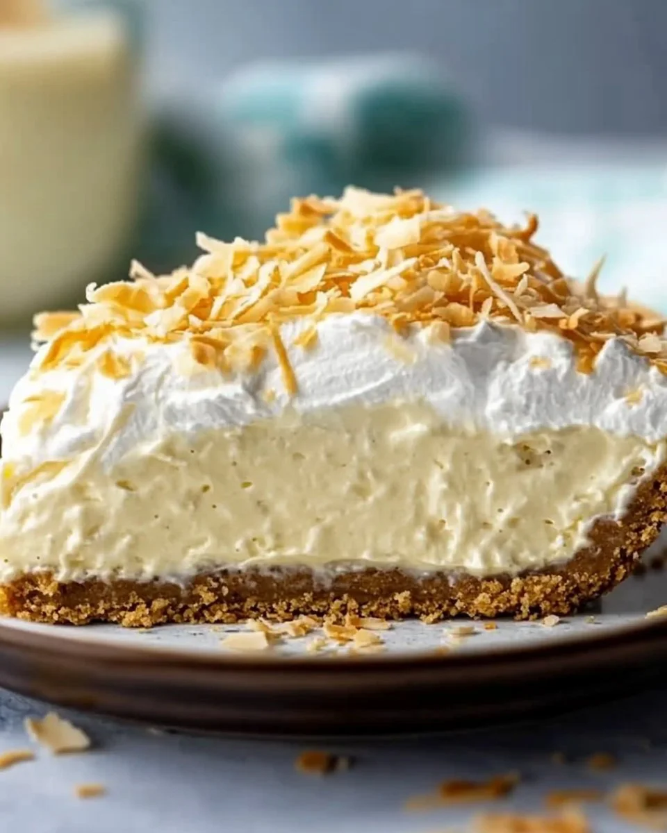 No Bake Coconut Cream Pie