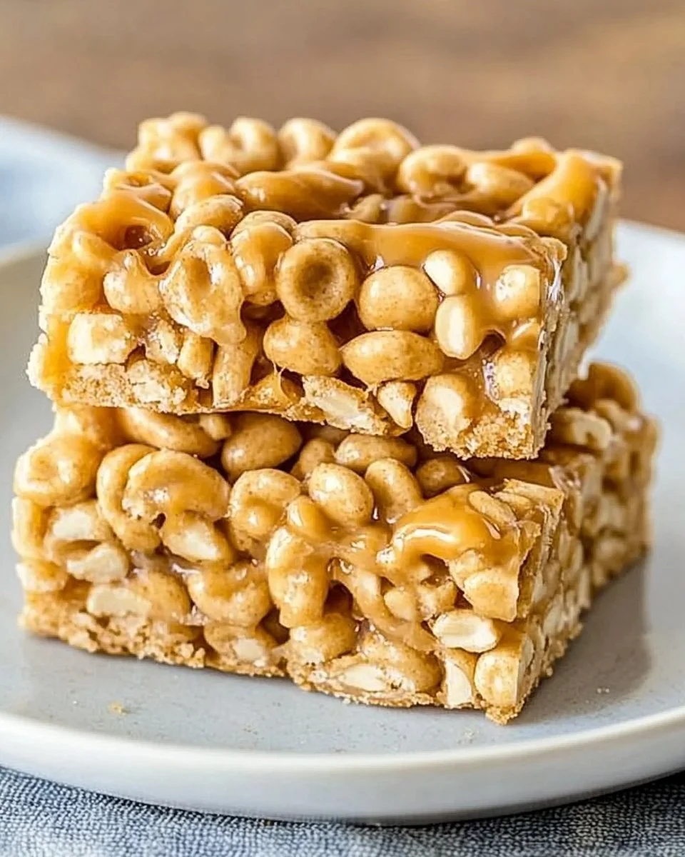 No Bake Peanut Butter Cheerio Bars