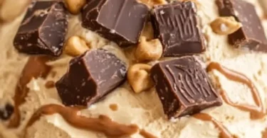 Delicious and creamy peanut butter fluff dessert in a bowl
