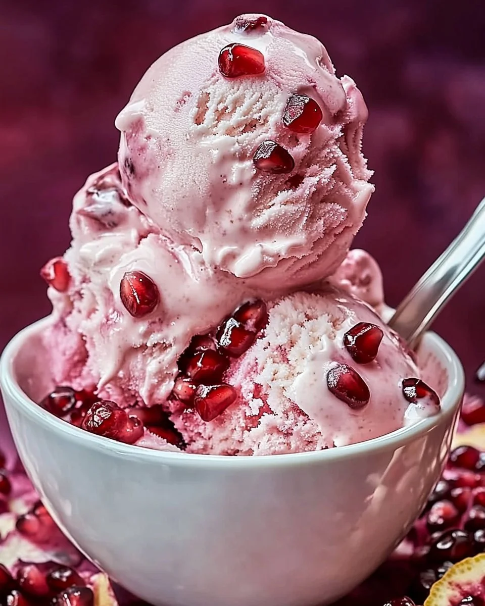 Pomegranate Ice Cream