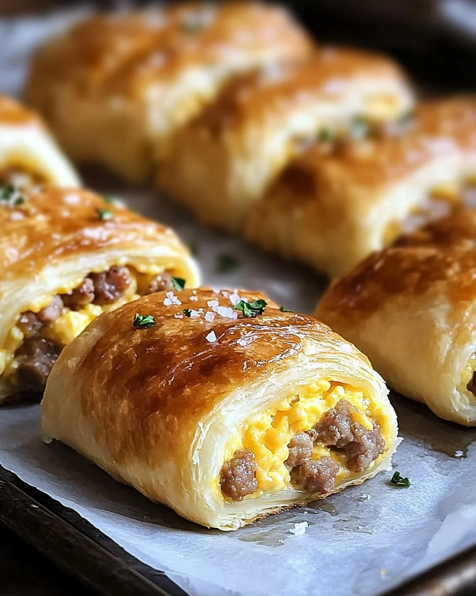 Sausage, Egg and Cheese Breakfast Roll-Ups