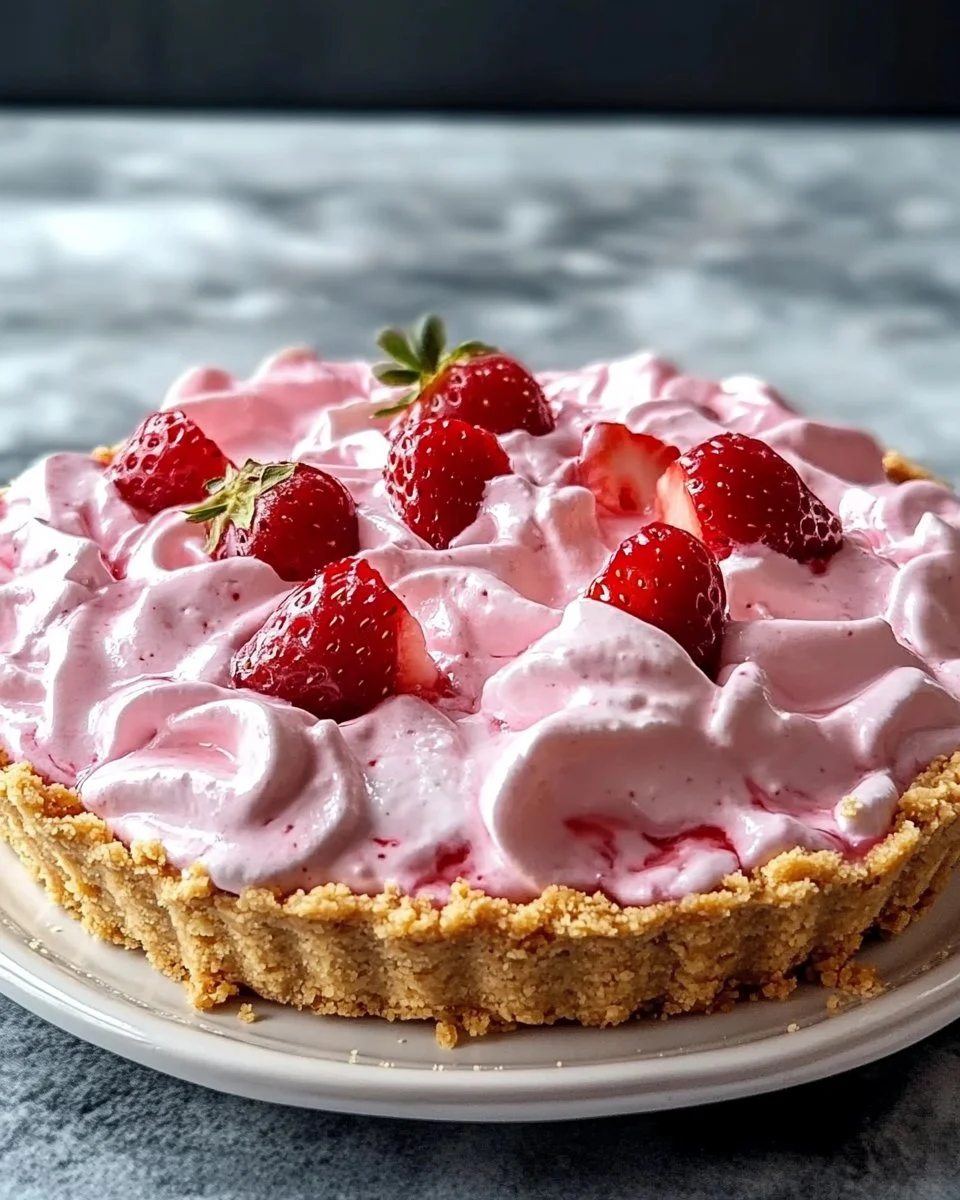 Strawberry Icebox Pie 🍓