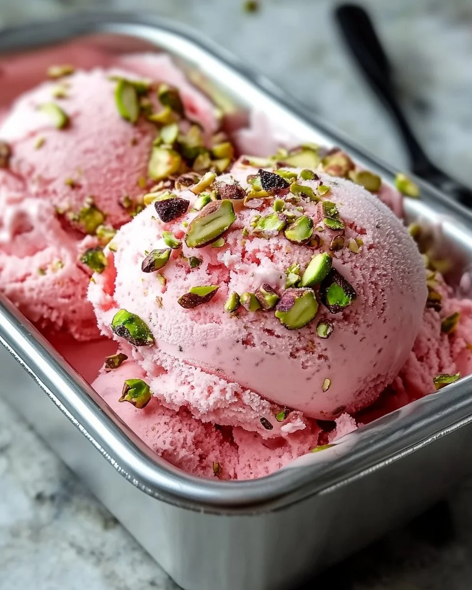 Watermelon Pistachio Ice Cream