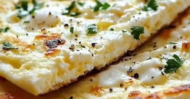 Homemade cottage cheese flatbread made with two simple ingredients