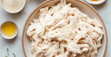 Delicious 2 Ingredient Vegan Chicken prepared and served on a plate.