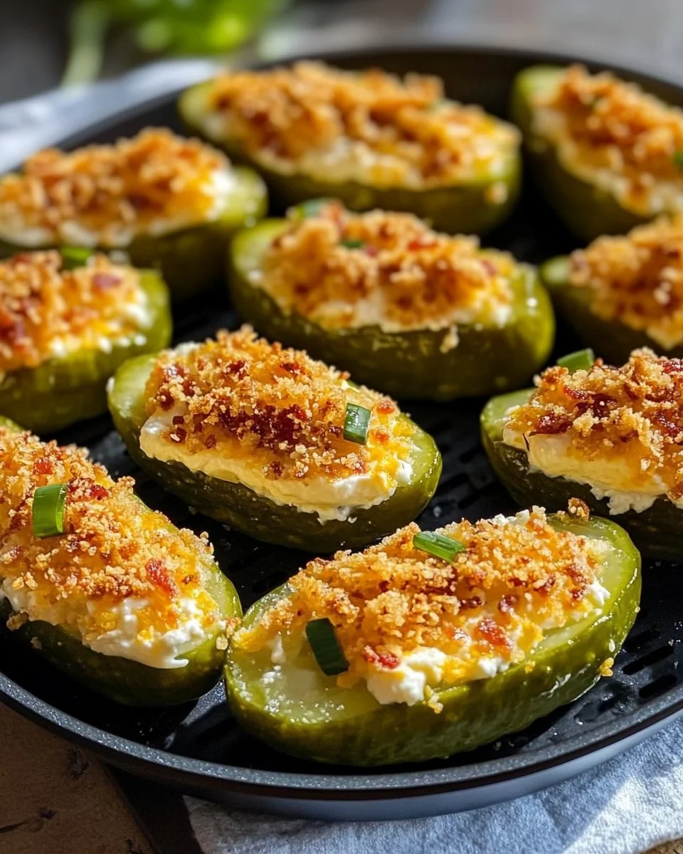 Air Fryer Stuffed Pickles