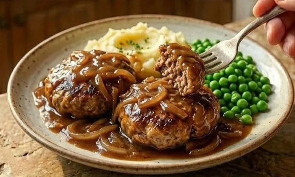 Aussie rissoles served with sides on a plate