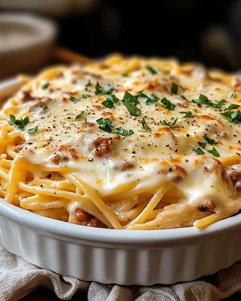Baked Cream Cheese Spaghetti