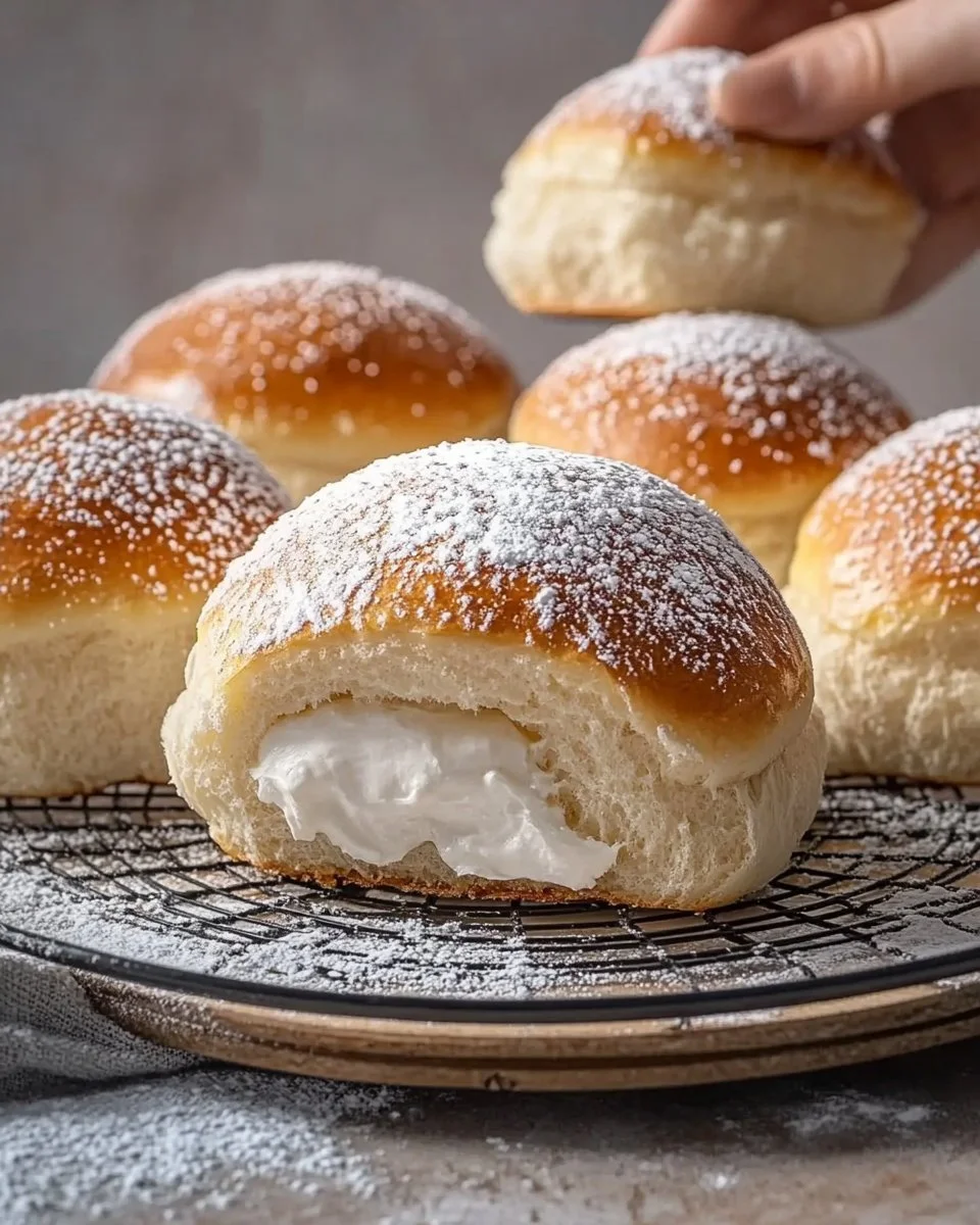 Bakery Style Cream Buns (Ultra Soft & Cloud-Like!)