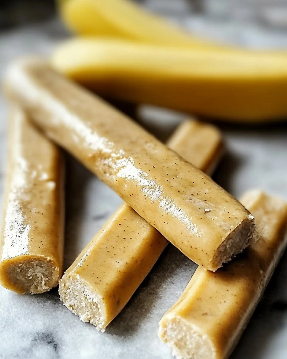 Banana and peanut butter chew sticks for dogs, a healthy treat option.