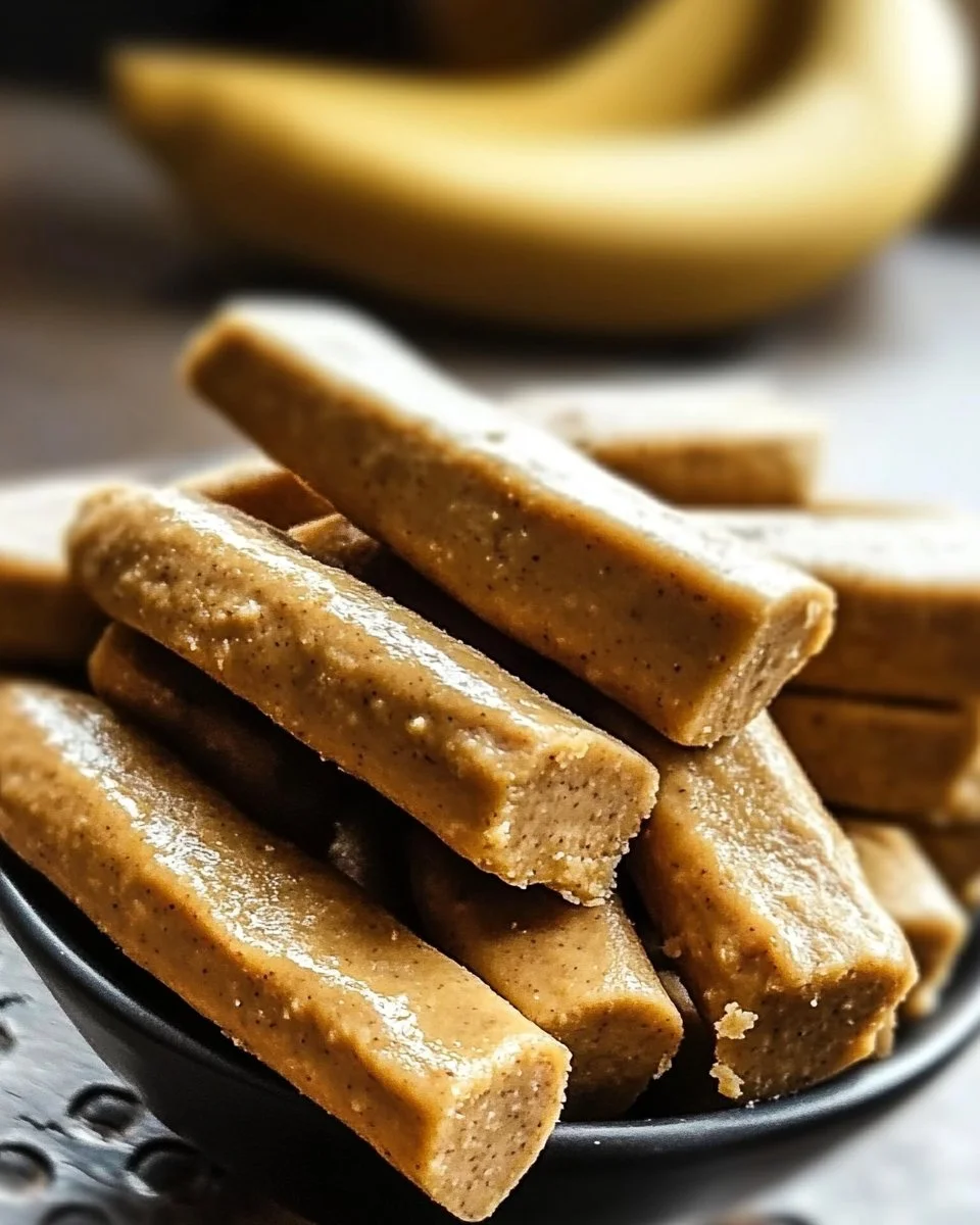 Banana and Peanut Butter Chew Sticks for Dogs