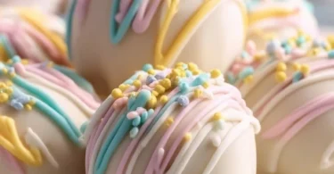 Delicious Banana Pudding Easter Truffles arranged on a festive table.