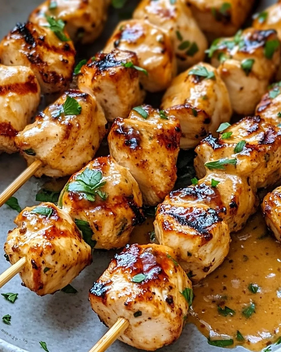 Bang Bang Chicken Skewers on a grill, showcasing a spicy and flavorful dish