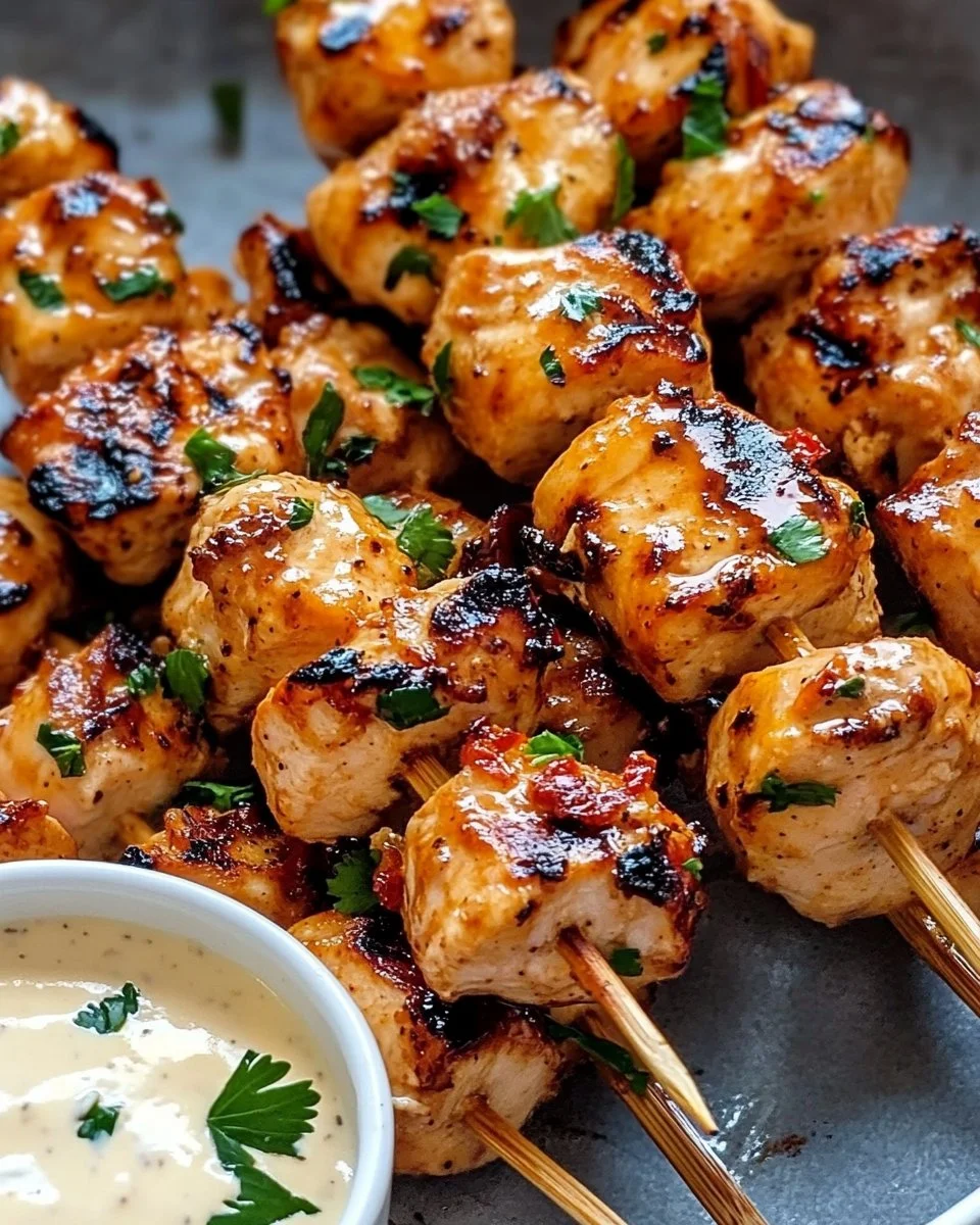 Bang Bang Chicken Skewers