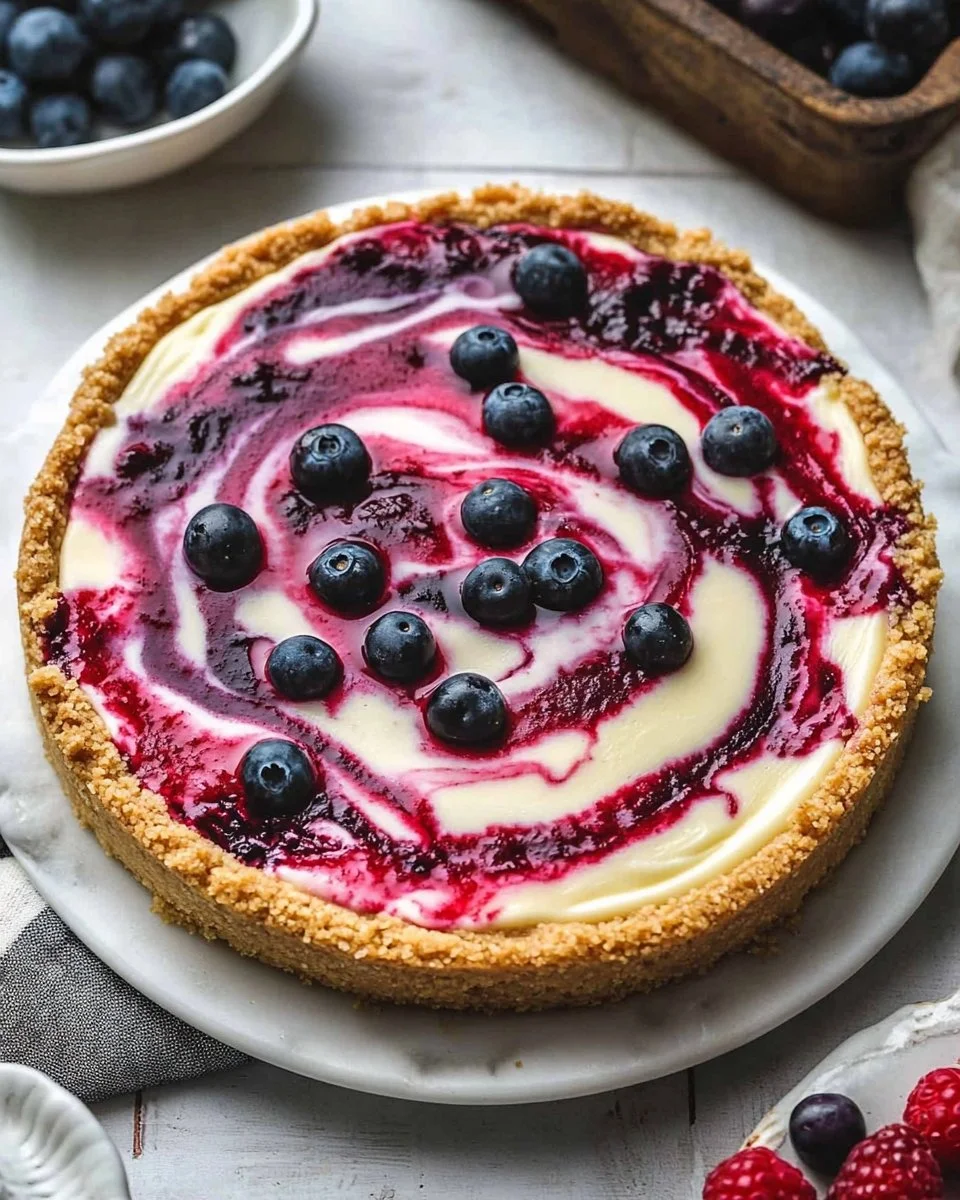 Berry Swirl Cheesecake: A Creamy, Fruity Dream Dessert
