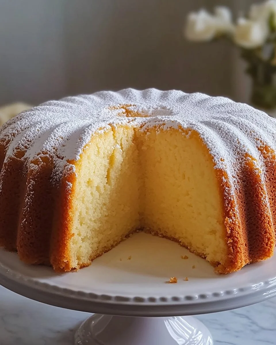 Moist and delicious Black pound cake with a golden crust and rich flavor
