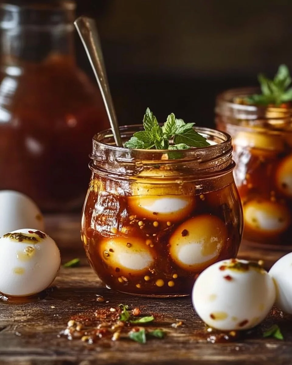 Bloody Mary Pickled Eggs
