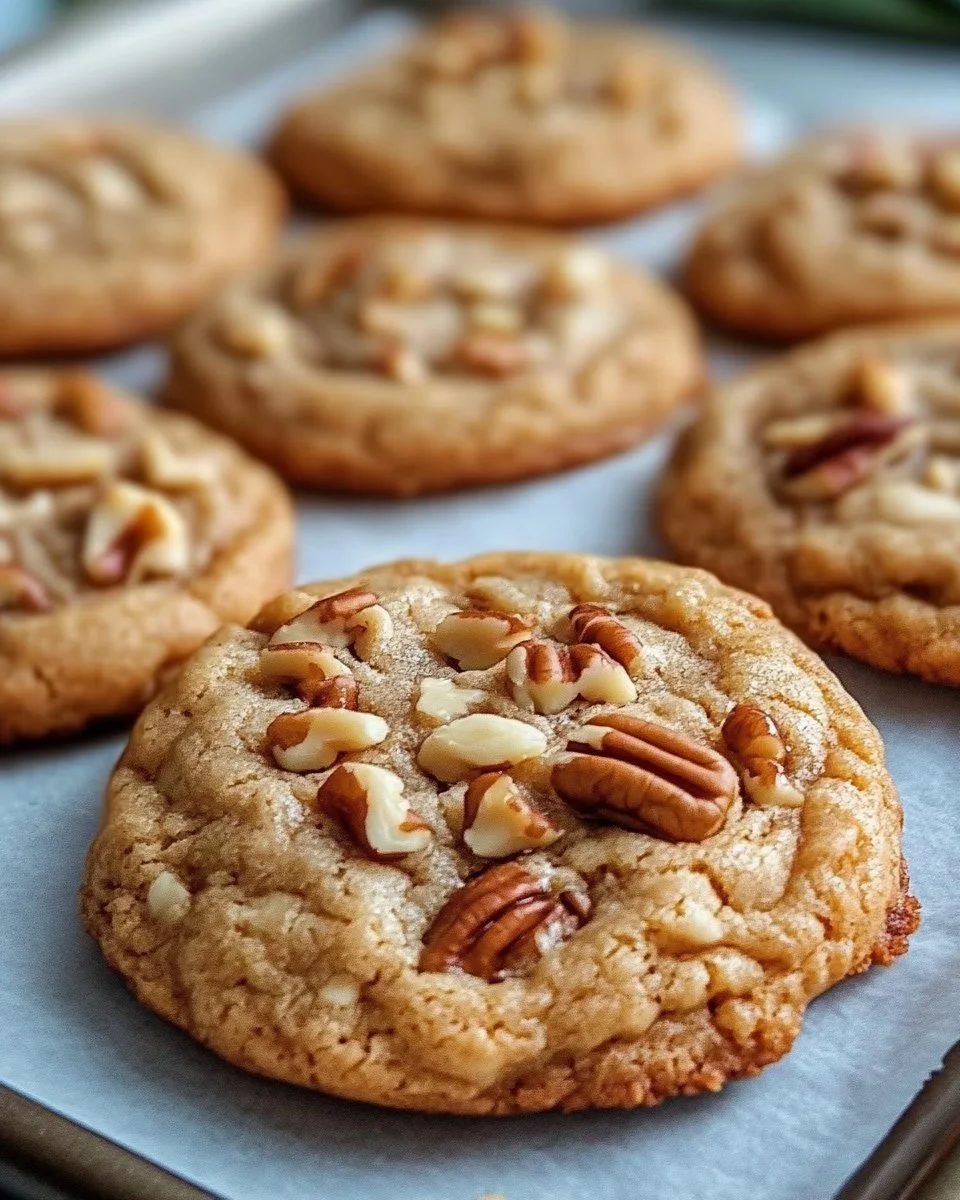 Delicious Butter Pecan Cookies with rich butter and crunchy pecans