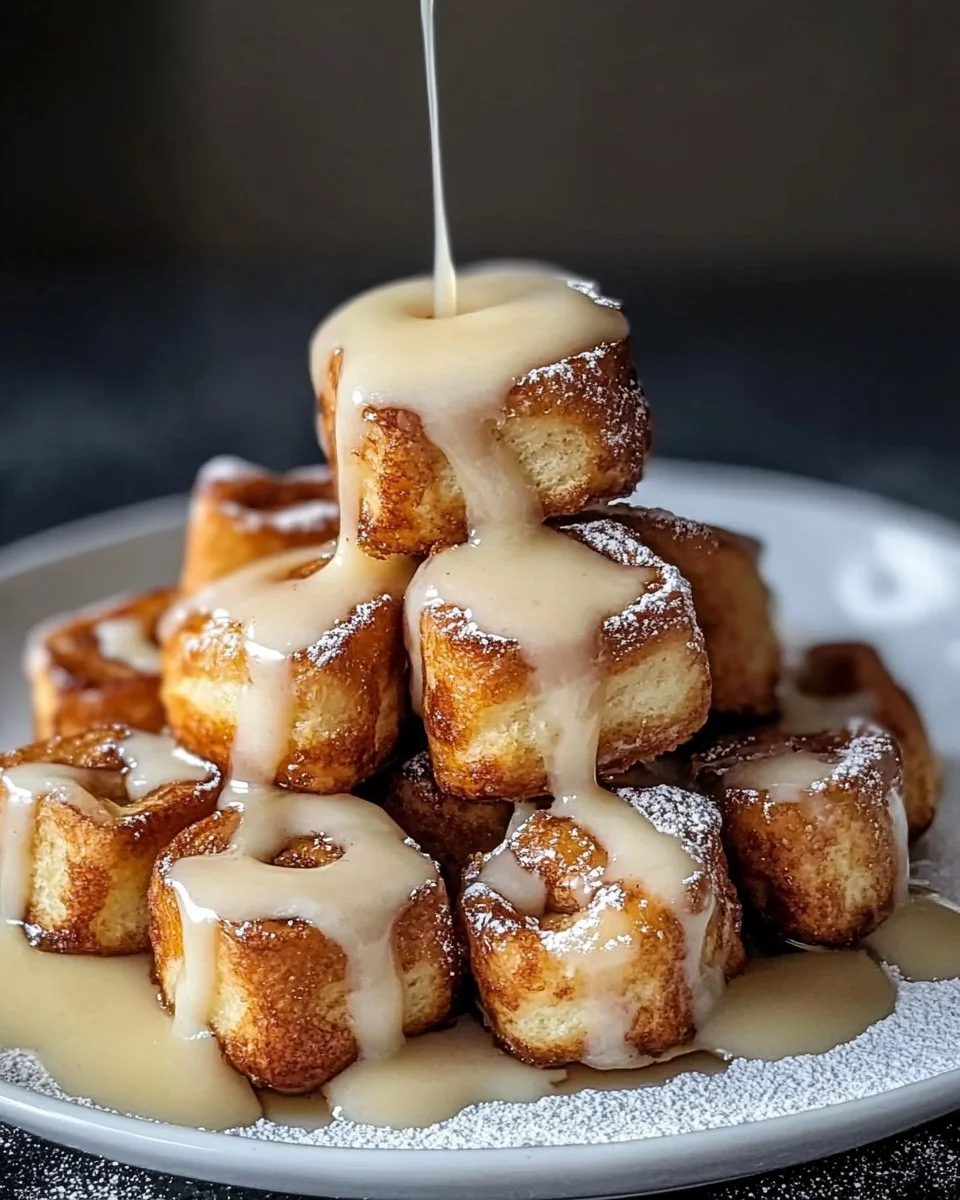 Cinnamon Roll French Toast Bites