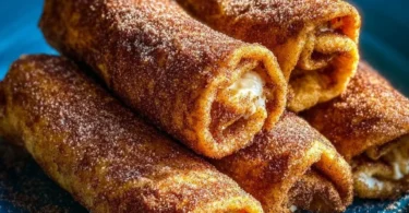 Delicious Cinnamon Sugar French Toast Roll-Ups served on a plate