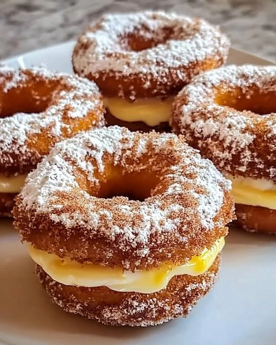 Classic Peach Cobbler Cheesecake Donuts