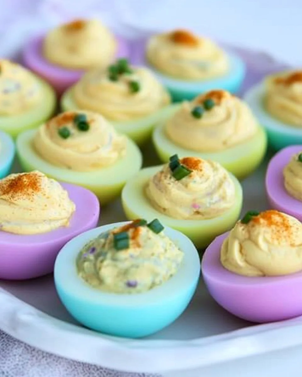 Colored Deviled Eggs