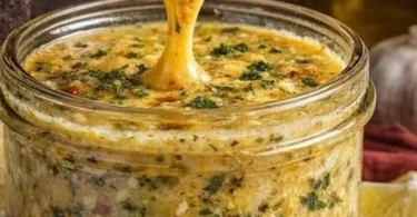 Delicious Cowboy Butter Sauce served in a bowl with fresh herbs