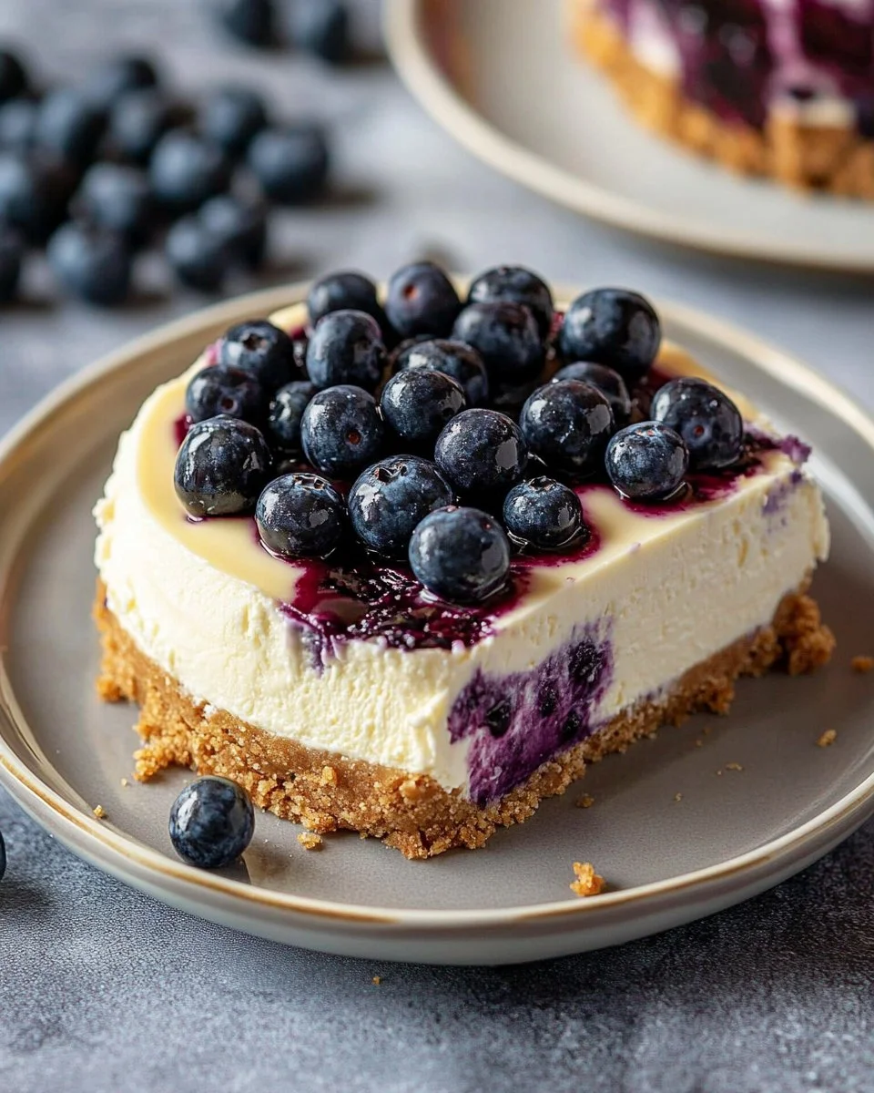 Creamy Blueberry Cheesecake
