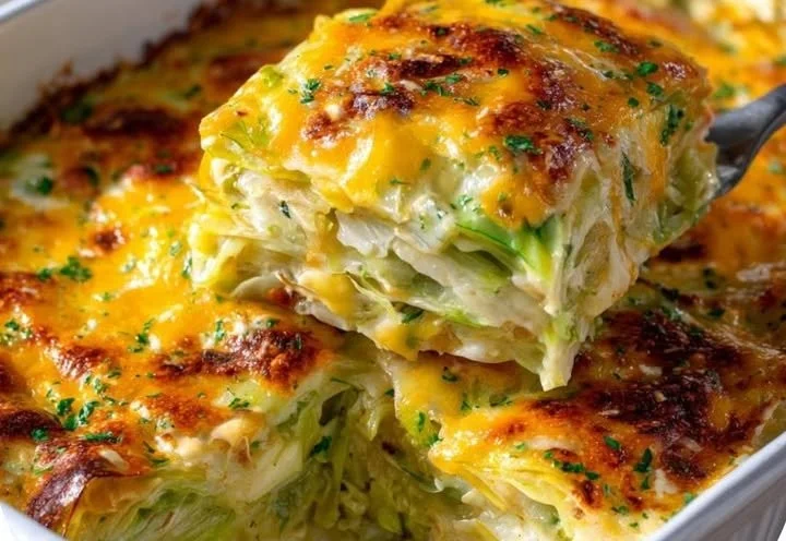 Creamy Cheesy Cabbage Casserole