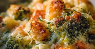 Creamy winter vegetable casserole with a variety of fresh vegetables