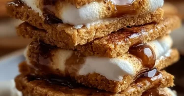 Delicious deep-fried s'mores dessert with chocolate and marshmallow filling