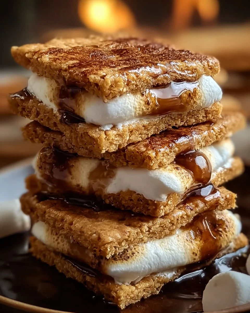 Delicious deep-fried s'mores dessert with chocolate and marshmallow filling