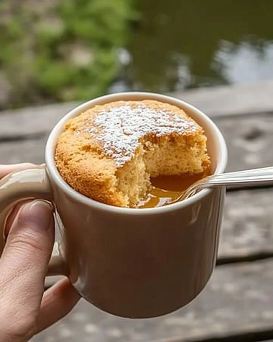 Golden Syrup Microwave Mug Cake