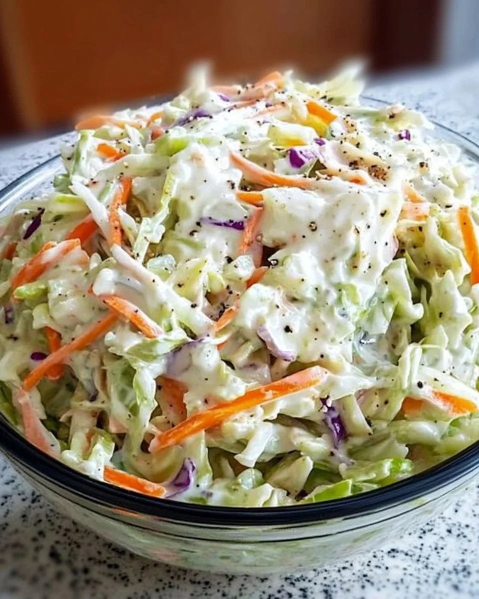 High-Protein Creamy Coleslaw (Cottage Cheese Dressing Hack)