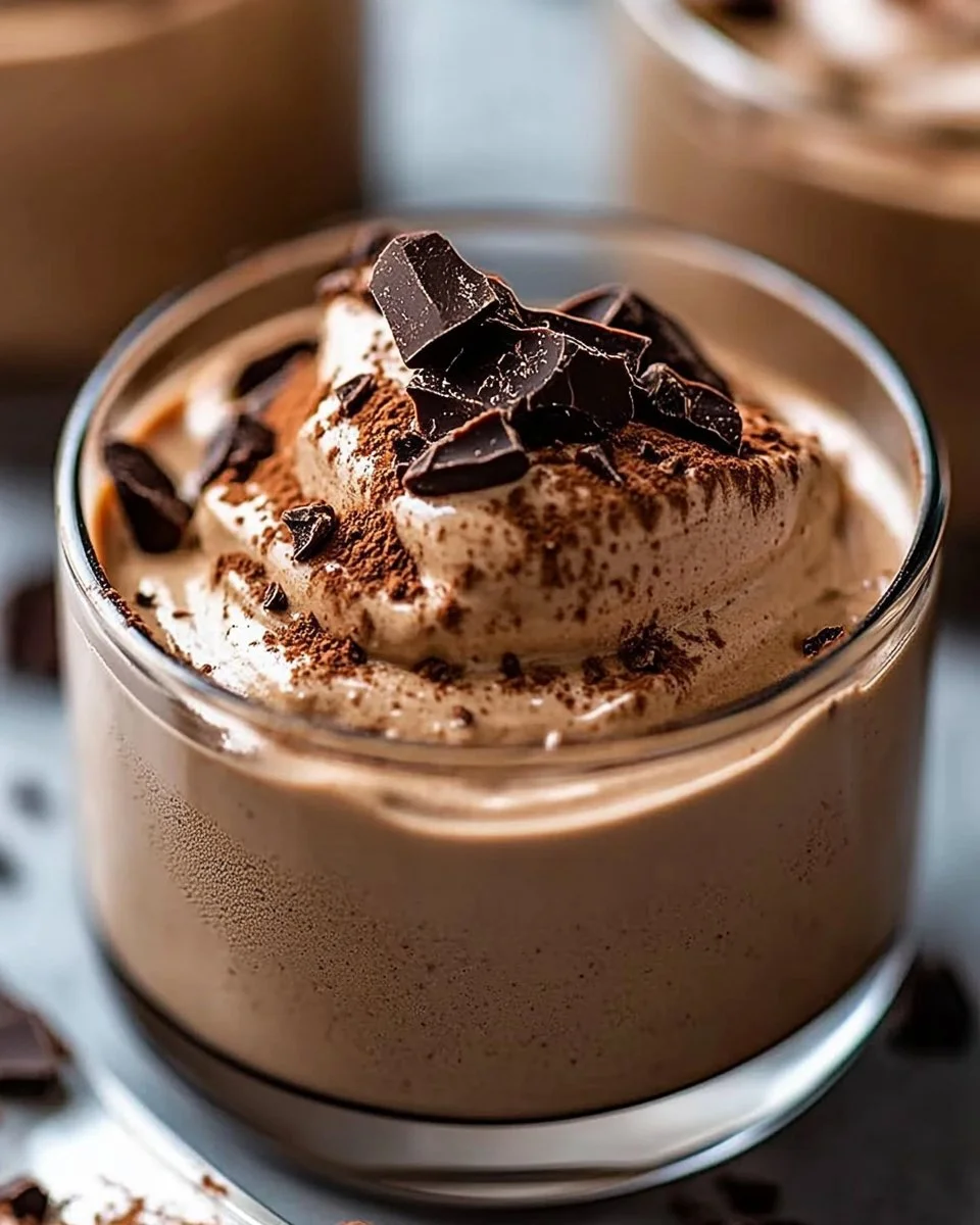 High-Protein Mocha Cheesecake Mousse