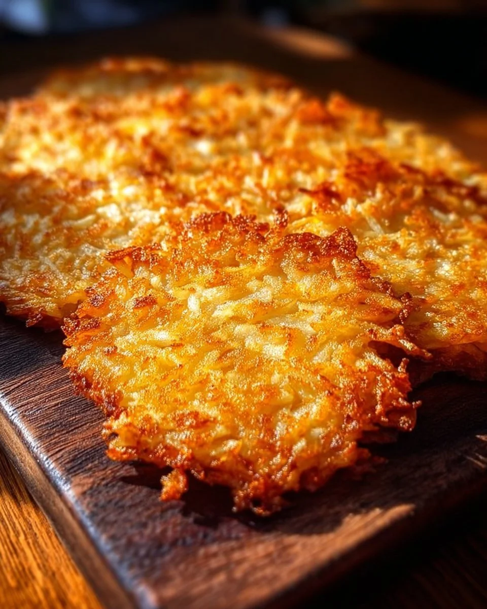 Crispy homemade McDonald's-style hash browns on a white plate