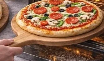 Delicious homemade pizza topped with fresh ingredients