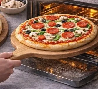 Delicious homemade pizza topped with fresh ingredients