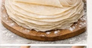 Homemade samosa sheets prepared for delicious samosas