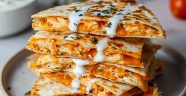 Delicious Keto Chicken Quesadilla ready to serve, low-carb and nutritious meal