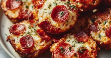 Keto Pepperoni Pizza Bites - a delicious low-carb snack option