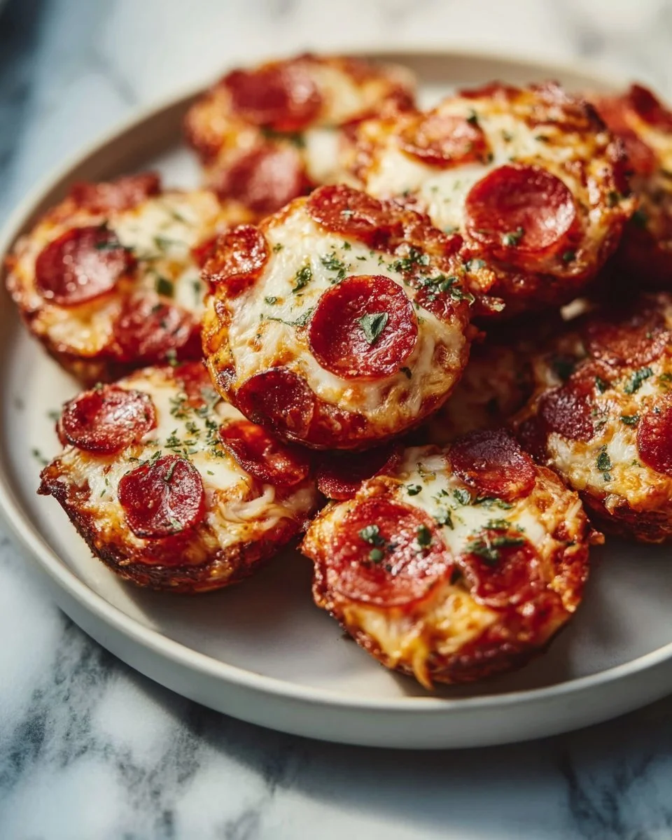 Keto Pepperoni Pizza Bites - a delicious low-carb snack option
