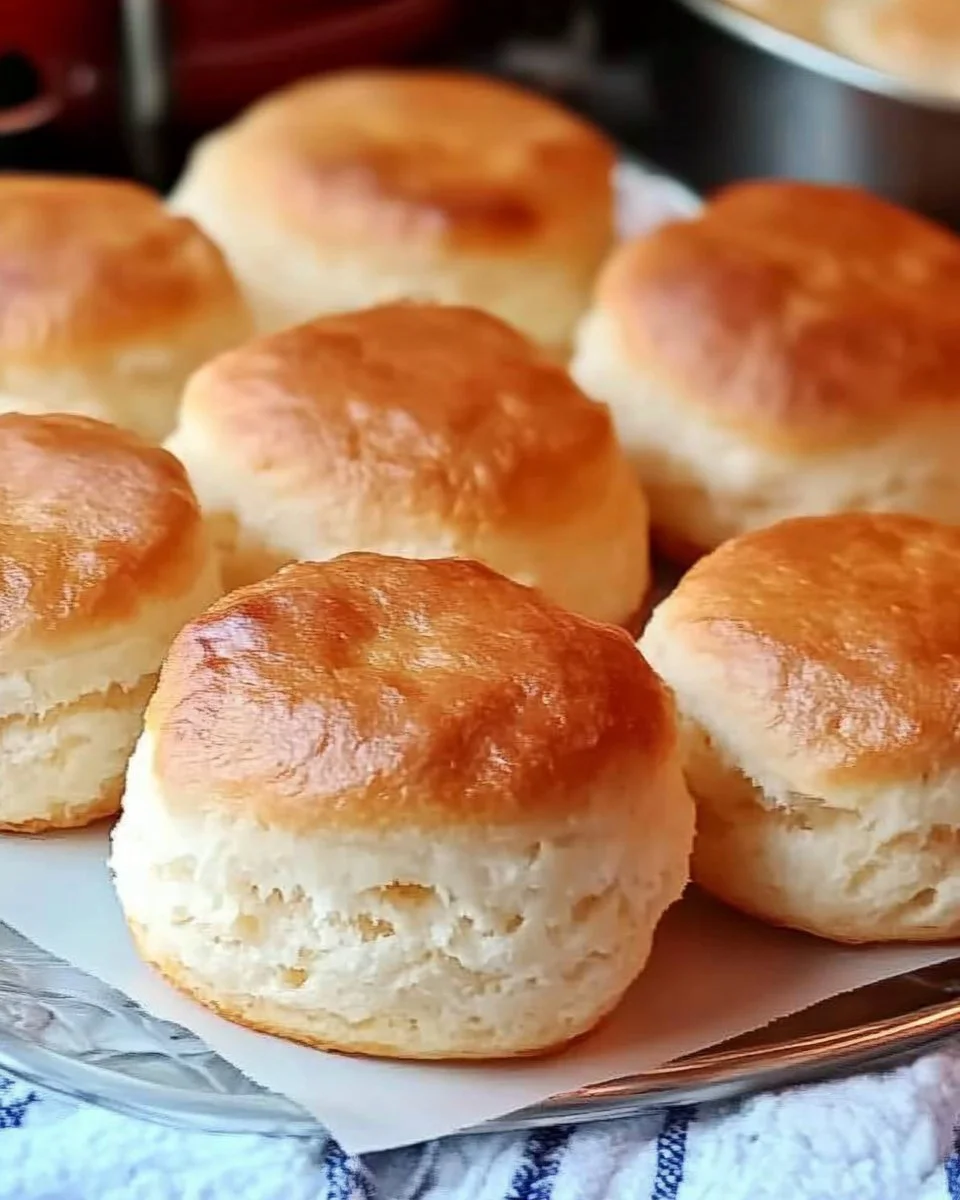 Freshly baked KFC Biscuits served with butter and honey